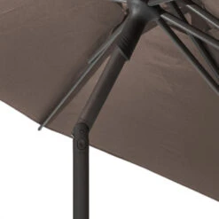 Parasol Droit Rond 2,7m Soya Taupe Hespéride -Hespéride parasol droit rond 27m soya taupe hesperide 5