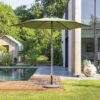 Parasol Droit Rond 2,7m Soya Vert Olive Hespéride