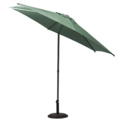 Parasol Droit Rond 2,7m Soya Vert Olive Hespéride 9 Parasol Droit Rond 2,7m Soya Vert Olive Hespéride -Hespéride parasol droit rond 27m soya vert olive hesperide 2