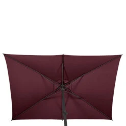 Parasol Mat Central 2x3 M Loompa Bordeaux Hespéride -Hespéride parasol mat central 2x3 m loompa bordeaux hesperide 4