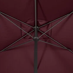 Parasol Mat Central 2x3 M Loompa Bordeaux Hespéride -Hespéride parasol mat central 2x3 m loompa bordeaux hesperide 5