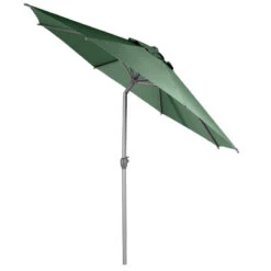 Parasol Mat Central Rond 3m Loompa Olive Hespéride -Hespéride parasol mat central rond 3m loompa olive hesperide 1 2