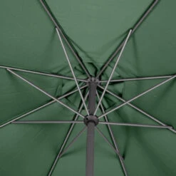 Parasol Mat Central Rond 3m Loompa Olive Hespéride -Hespéride parasol mat central rond 3m loompa olive hesperide 1 4