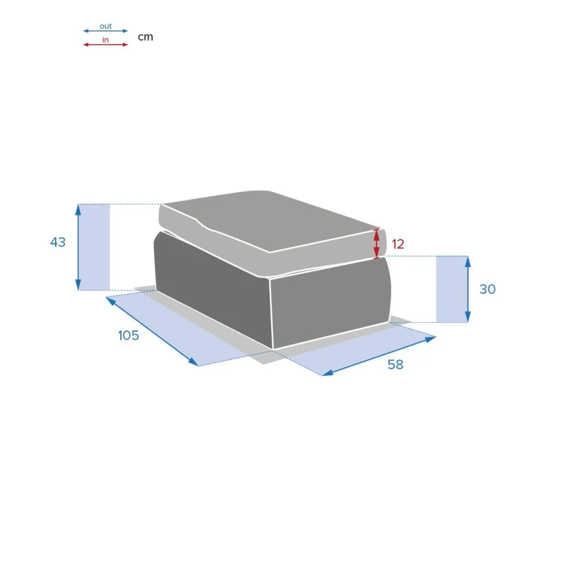 Pouf Extérieur Moorea Hespéride Terre Ombre 6 Pouf Extérieur Moorea Hespéride Terre Ombre – Image 6