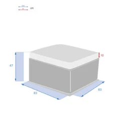 Pouf Extérieur Savinia Coloris Tahini Hespéride -Hespéride pouf exterieur savinia coloris tahini hesperide 3