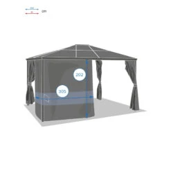 Rideaux De Tonnelle Belize Ardoise Hespéride -Hespéride rideaux de tonnelle belize ardoise hesperide 2