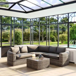 Salon Angle Moorea 5 Places Terre D'ombre Hespéride 12 Salon Angle Moorea 5 Places Terre D'ombre Hespéride -Hespéride salon angle moorea 5 places terre d ombre hesperide 1 2