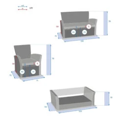 Salon Bora-bora Terre Ombre 4 Places Hespéride 11 Salon Bora-bora Terre Ombre 4 Places Hespéride -Hespéride salon bora bora terre ombre 4 places hesperide 3