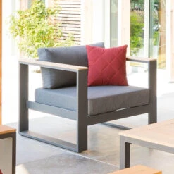 Salon De Jardin Emperia 5p En Aluminium Et Acacia Hespéride -Hespéride salon de jardin emperia 5p en aluminium et acacia hesperide 6