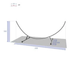 Support Hamac Demi-lune 3m30 Hespéride 7 Support Hamac Demi-lune 3m30 Hespéride -Hespéride support hamac l3m30 hesperide 3