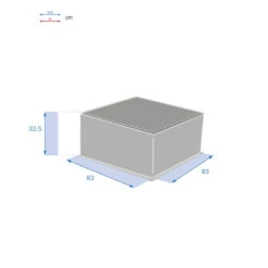 Table Basse Extérieure Carrée Savinia Coloris Tahini Hespéride -Hespéride table basse exterieure carree savinia coloris tahini hesperide 3