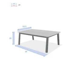 Table Basse Extérieure Oriengo Graphite Hespéride -Hespéride table basse exterieure oriengo graphite hesperide 3