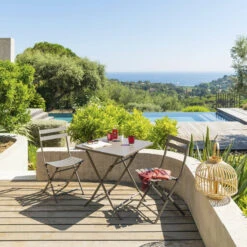 Table Carrée Pliante Greensboro 2p Tonka Hespéride -Hespéride table carree greensboro tonka hesperide 2