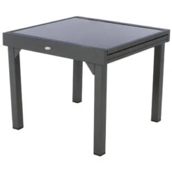 Table Piazza Extensible 8 Personnes Anthracite/graphite -Hespéride table piazza extensible 8 personnes anthracite graphite 2