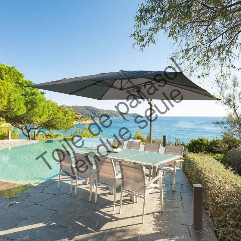 Toile Rempl. Rectangulaire En Oléfine Anthracite Eléa Hespéride 4 Toile Rempl. Rectangulaire En Oléfine Anthracite Eléa Hespéride – Image 4