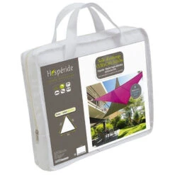 Toile Solaire 3x3x3m Curacao Blanc Hespéride -Hespéride toile solaire 3x3x3m luxe hesperide curacao blanc 4