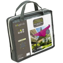 Toile Solaire 3x3x3m Curacao Gris Hespéride -Hespéride toile solaire 3x3x3m luxe hesperide curacao gris 3