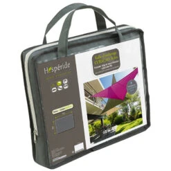 Toile Solaire 3x4m Curacao Gris Hespéride -Hespéride toile solaire 3x4m luxe hesperide curacao gris 3