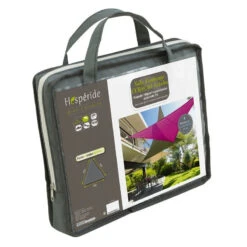 Toile Solaire 4x4x4m Curacao Gris Hespéride -Hespéride toile solaire 4x4x4m luxe hesperide curacao gris 3