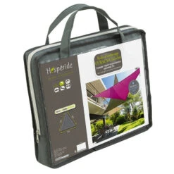 Toile Solaire 5x5x5m Curacao Gris Hespéride -Hespéride toile solaire 5x5x5m luxe hesperide curacao gris 3