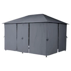 Tonnelle 3x4 M Santorini Gris Ardoise Hespéride -Hespéride tonnelle hesperide santorini gris 2