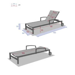 Transat Ocala Inclinable Noisette/tonka Hespéride 13 Transat Ocala Inclinable Noisette/tonka Hespéride -Hespéride transat ocala inclinable coloris noisette taupe hesperide 6