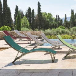 Transat Samba Pliable Et Empilable Bordeaux Hespéride -Hespéride transat samba bordeaux hesperide 6